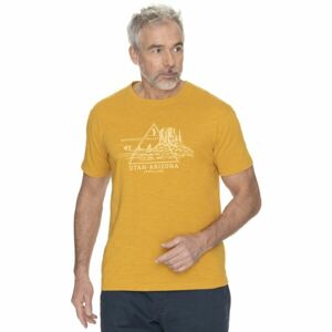 BUSHMAN DEMING Pánské tričko, žlutá, velikost