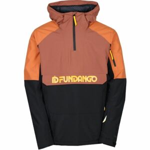 FUNDANGO BURNABY Pánská lyžařská/snowboardová bunda, oranžová, velikost