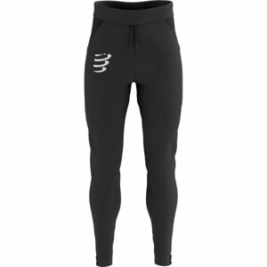 Compressport HURRICANE WINDPROOF Pánské větruodolné běžecké kalhoty, černá, velikost