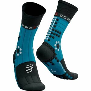 Compressport PRO RACING SOCKS WINTER TRAIL Zimní běžecké ponožky, modrá, velikost