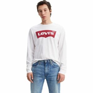 Levi's® LS STD GRAPHIC TEE Pánské triko s dlouhým rukávem, bílá, velikost