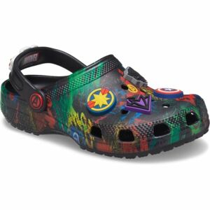 Crocs CLASSIC MARVEL AVENGERS CLOG K Dětské pantofle, černá, velikost 33/34