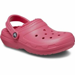 Crocs CLASSIC FUZZ LINED CLOG Dámské nazouváky, růžová, velikost 37/38