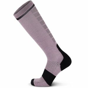 MONS ROYALE PRO LITE MERINO SNOW Unisex merino ponožky, fialová, velikost