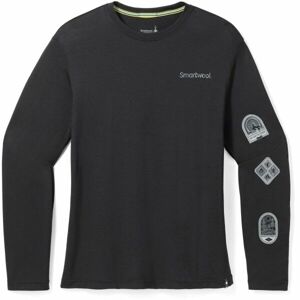 Smartwool OUTDOOR PATCH GRAPHIC Pánské triko, černá, velikost