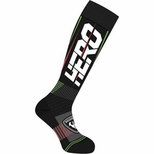 Rossignol HERO SOCKS X3 Lyžařské ponožky, černá, velikost