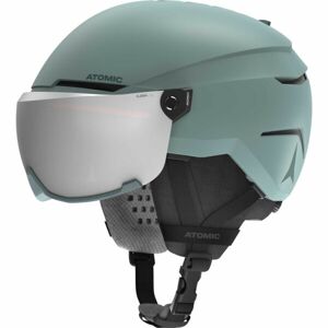 Atomic SAVOR VISOR JR Dětská lyžařská helma, tmavě zelená, velikost