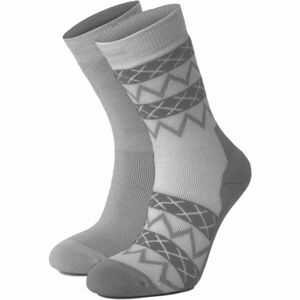 JOHAUG WOOL SOCKS 2PK Dámské vlněné ponožky, tmavě šedá, velikost