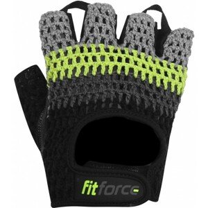 Fitforce KRYPTO Fitness rukavice, černá, velikost